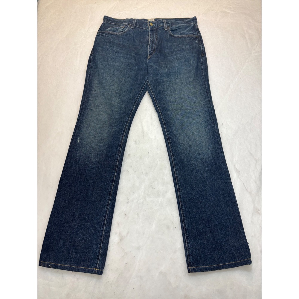 J Crew 35/36 Mens Dark Wash Straight Leg Denim Jeans - Picture 2 of 14